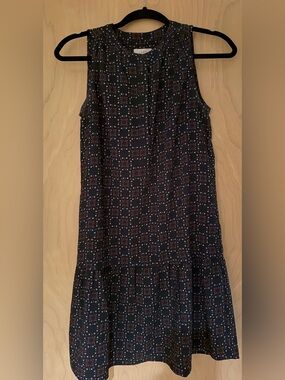 Loft Sz S sleeveless print dress